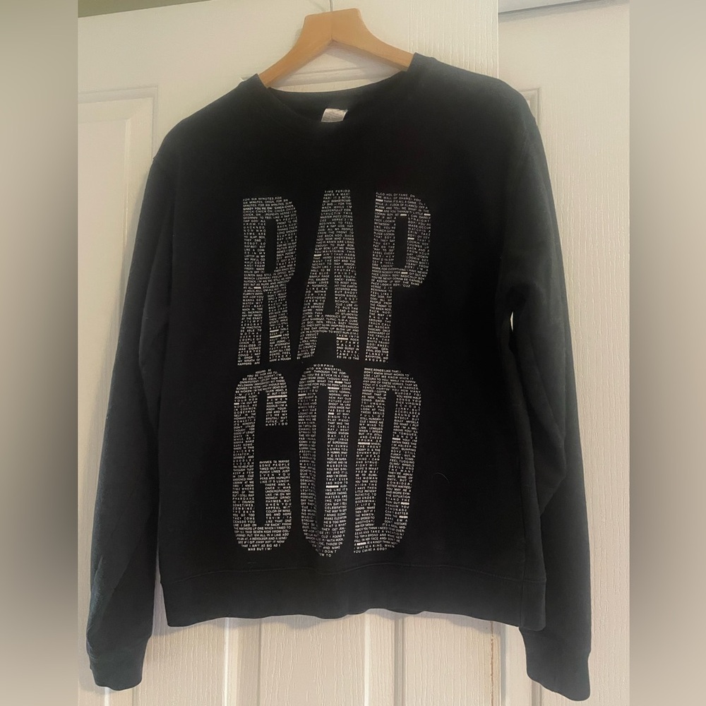 Eminem Rap God crew neck